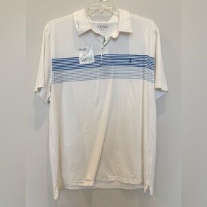 Izod NWT White Golf Swingflex Performance Polo Stretch MoistureWicking Sz XL AZ